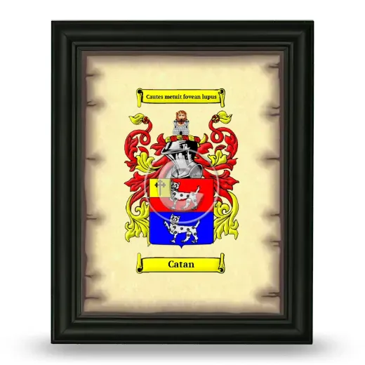 Catan Coat of Arms Framed - Black