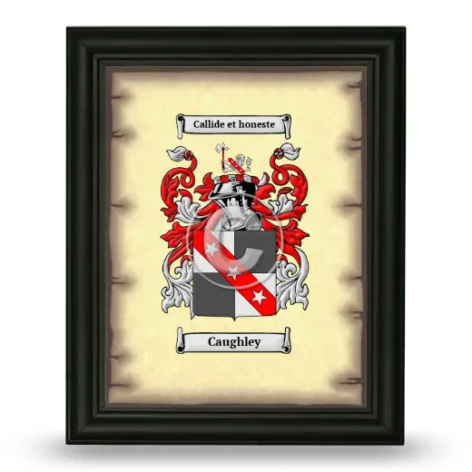 Caughley Coat of Arms Framed - Black