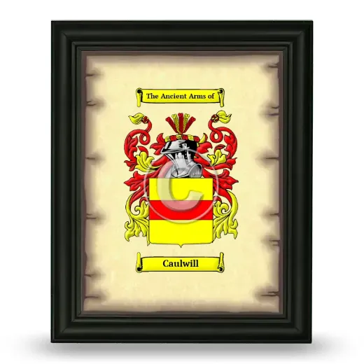 Caulwill Coat of Arms Framed - Black