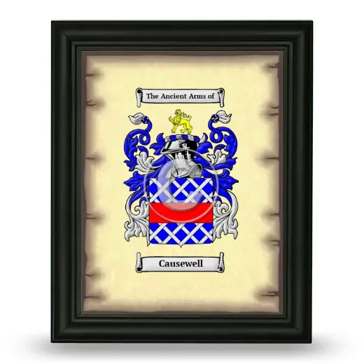 Causewell Coat of Arms Framed - Black