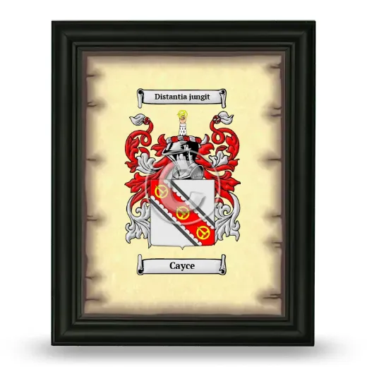 Cayce Coat of Arms Framed - Black