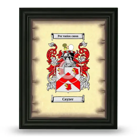 Cayzer Coat of Arms Framed - Black