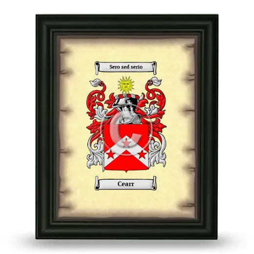 Cearr Coat of Arms Framed - Black