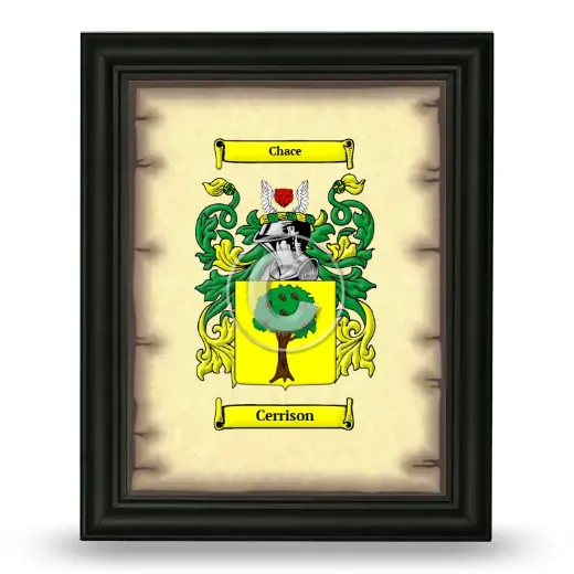 Cerrison Coat of Arms Framed - Black