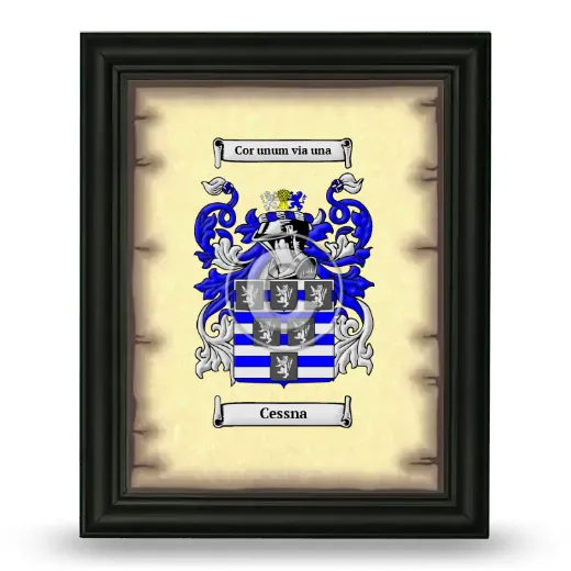 Cessna Coat of Arms Framed - Black