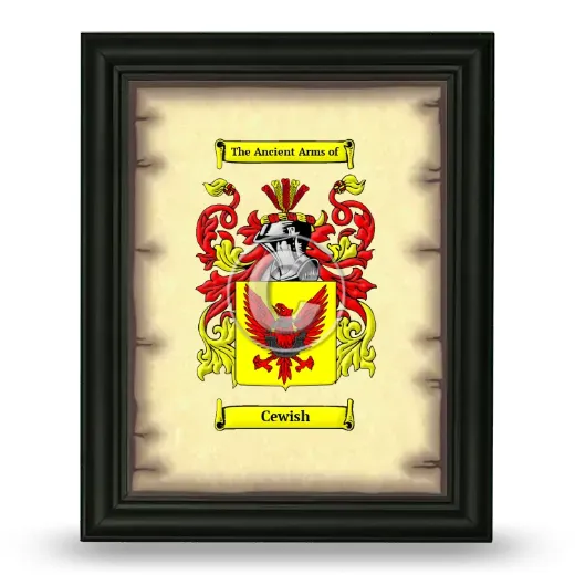 Cewish Coat of Arms Framed - Black