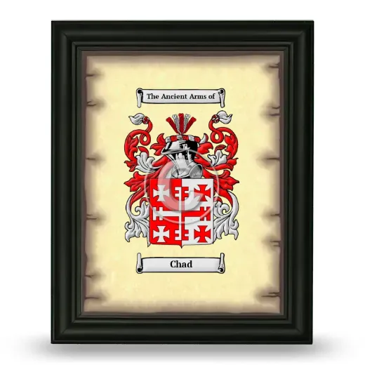 Chad Coat of Arms Framed - Black