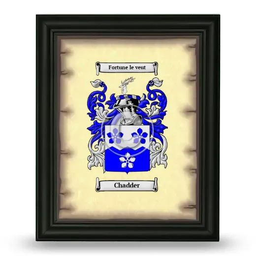 Chadder Coat of Arms Framed - Black