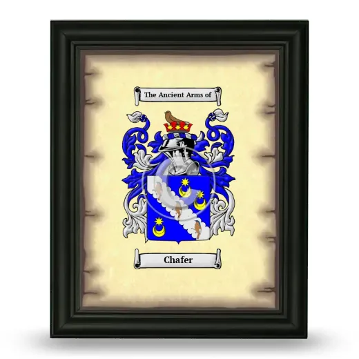 Chafer Coat of Arms Framed - Black