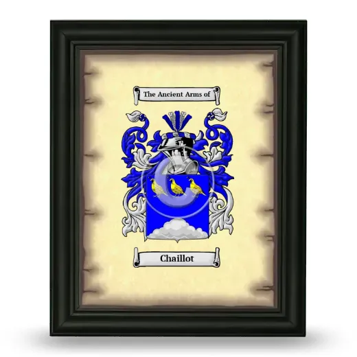 Chaillot Coat of Arms Framed - Black