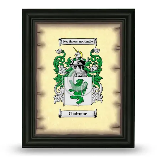 Chairome Coat of Arms Framed - Black