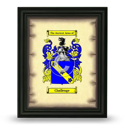 Challenge Coat of Arms Framed - Black
