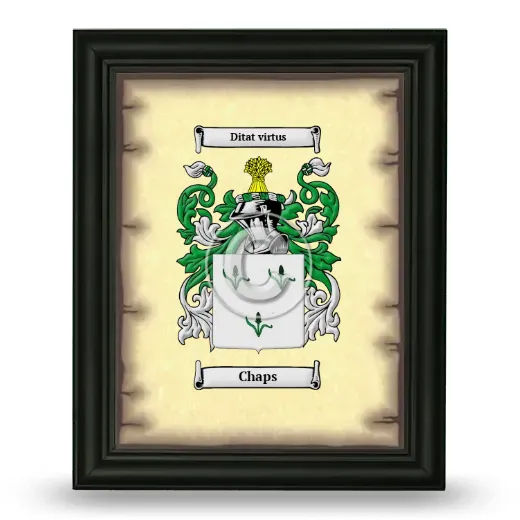 Chaps Coat of Arms Framed - Black