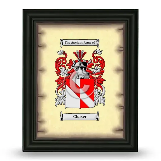 Chaser Coat of Arms Framed - Black