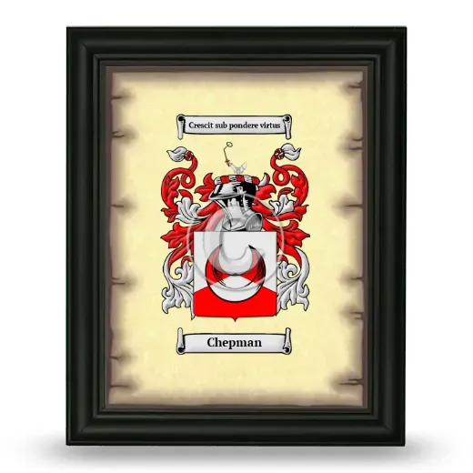 Chepman Coat of Arms Framed - Black