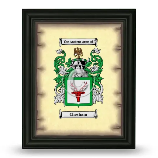 Chesham Coat of Arms Framed - Black