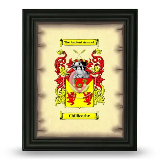 Chillicothe Coat of Arms Framed - Black