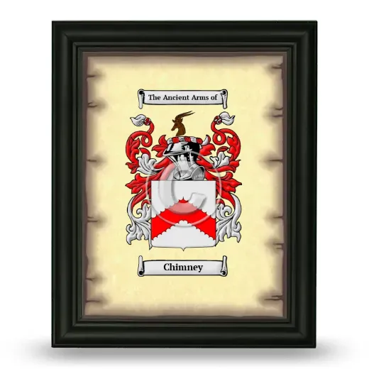 Chimney Coat of Arms Framed - Black