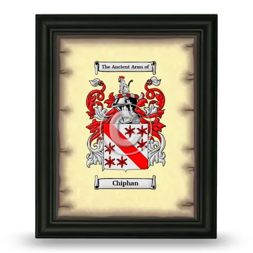 Chiphan Coat of Arms Framed - Black