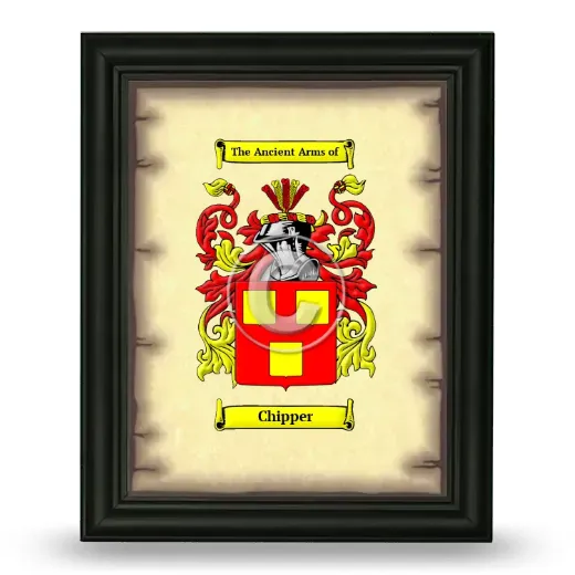 Chipper Coat of Arms Framed - Black