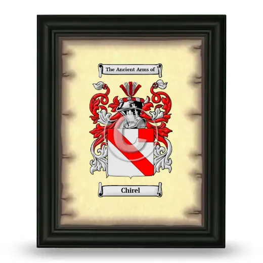 Chirel Coat of Arms Framed - Black