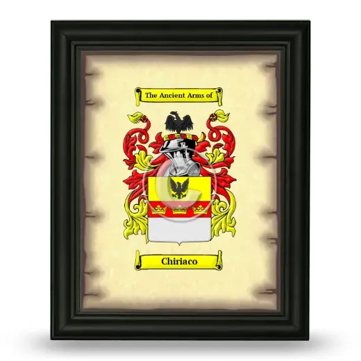 Chiriaco Coat of Arms Framed - Black