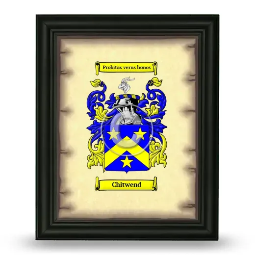 Chitwend Coat of Arms Framed - Black
