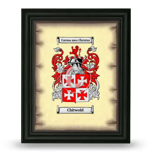 Chitwold Coat of Arms Framed - Black