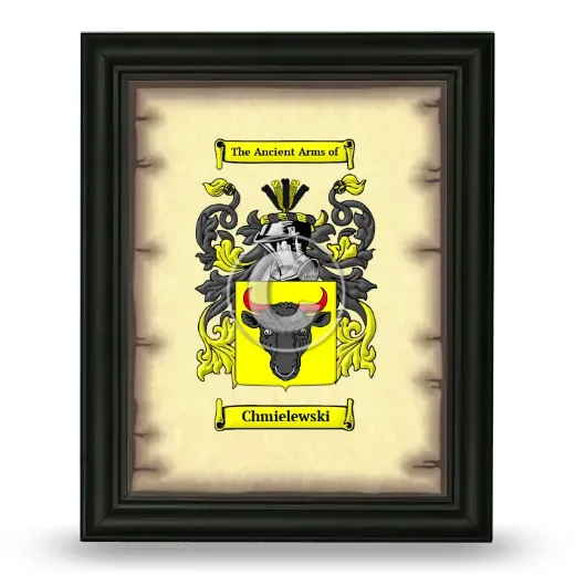 Chmielewski Coat of Arms Framed - Black