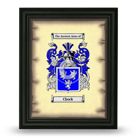 Chock Coat of Arms Framed - Black