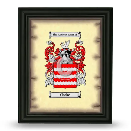 Choke Coat of Arms Framed - Black