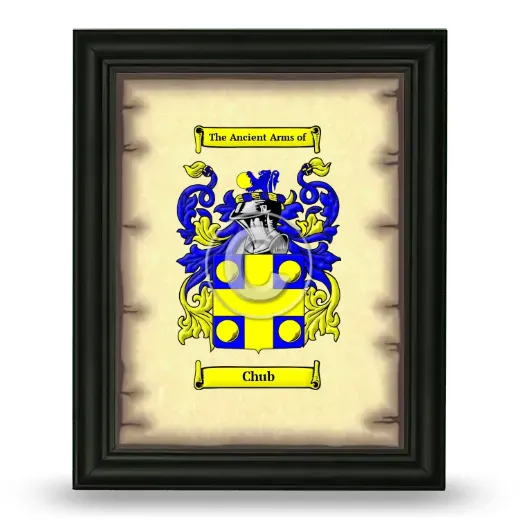 Chub Coat of Arms Framed - Black