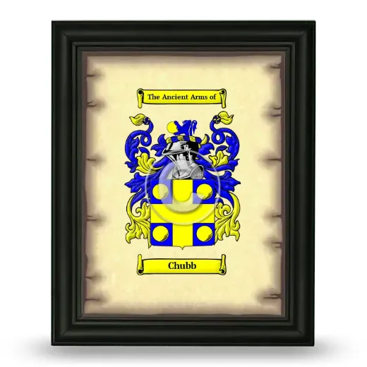 Chubb Coat of Arms Framed - Black