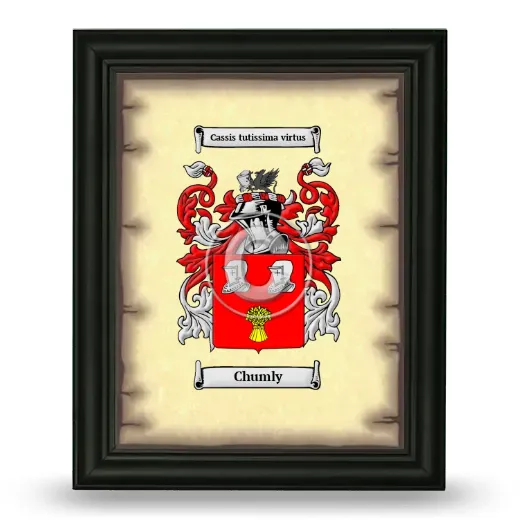Chumly Coat of Arms Framed - Black