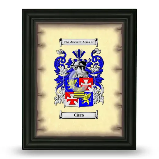 Cisco Coat of Arms Framed - Black