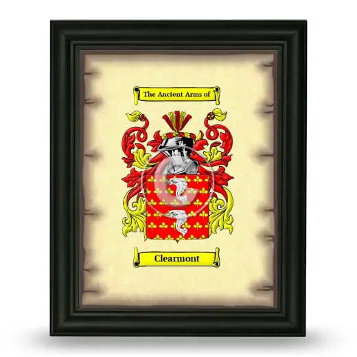 Clearmont Coat of Arms Framed - Black
