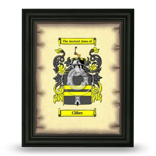 Cliber Coat of Arms Framed - Black