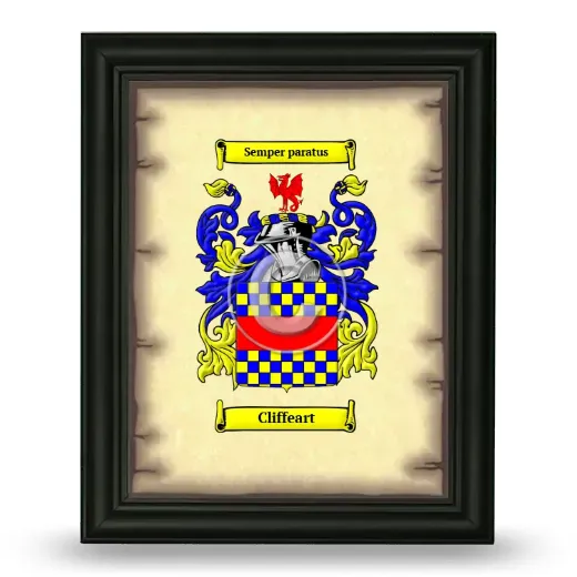 Cliffeart Coat of Arms Framed - Black