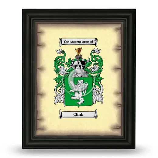 Clink Coat of Arms Framed - Black