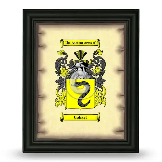 Cobart Coat of Arms Framed - Black