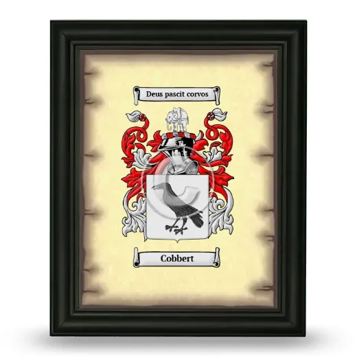 Cobbert Coat of Arms Framed - Black