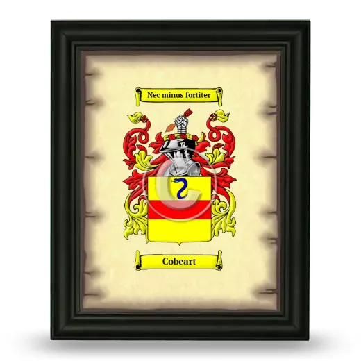 Cobeart Coat of Arms Framed - Black