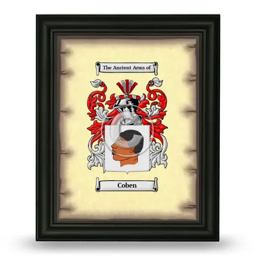Coben Coat of Arms Framed - Black