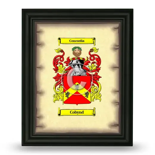 Cobynd Coat of Arms Framed - Black