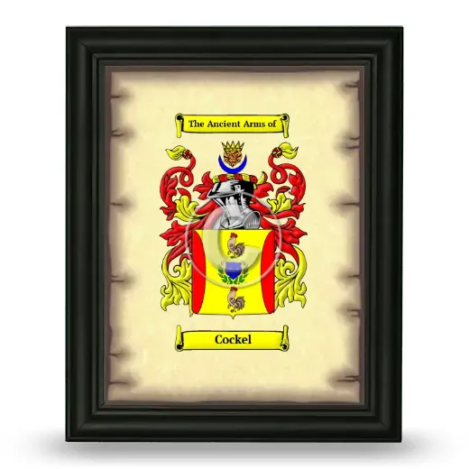 Cockel Coat of Arms Framed - Black