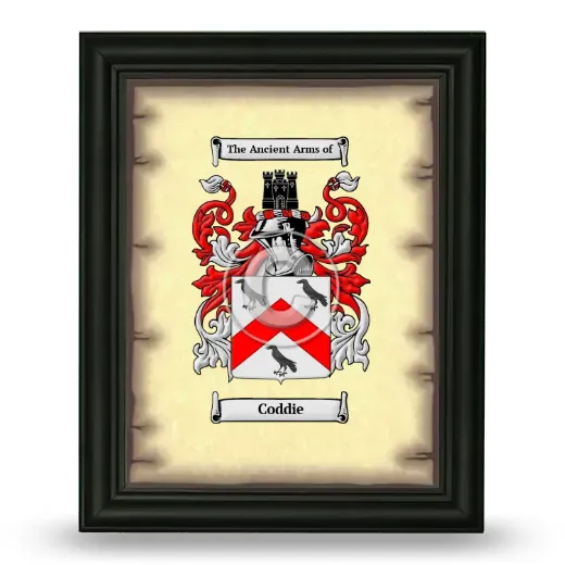 Coddie Coat of Arms Framed - Black