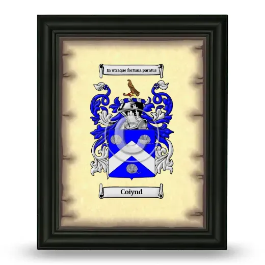 Coiynd Coat of Arms Framed - Black