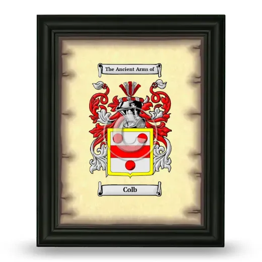 Colb Coat of Arms Framed - Black