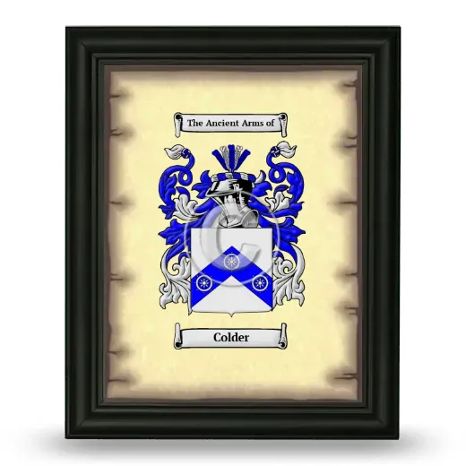 Colder Coat of Arms Framed - Black