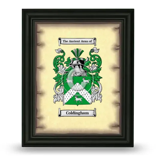 Coldingham Coat of Arms Framed - Black